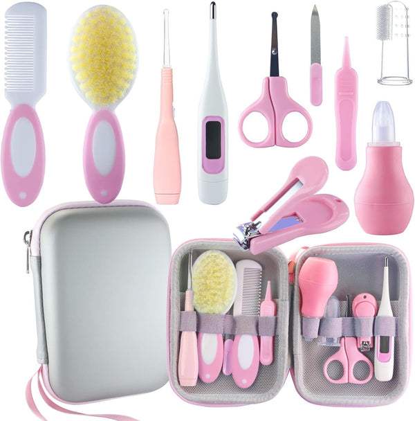 VZAYQUPXY Baby Grooming Kit, Baby Essentials for Newborns, Portable Baby Care Kit, Contains