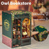 Cozy Hands Craft DIY Miniature Kit Book Nook - Owl Bookstore | Enchanting Nocturnal Library | Whimsical Design, Vintage