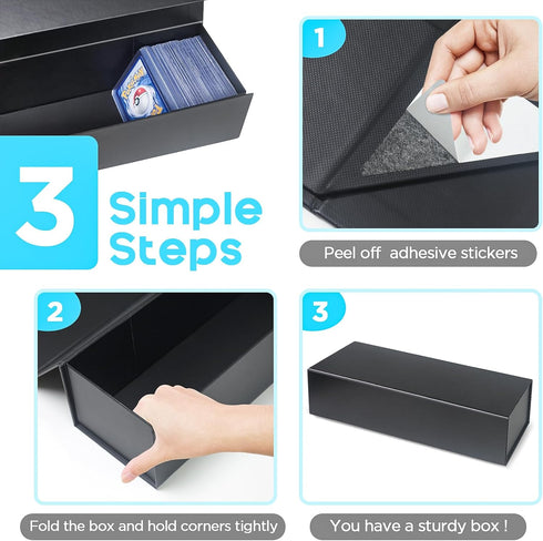 Trading Card Storage Box - Toploader Holder Hobby Box for 800 Count Cards, 1 PACK