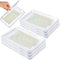 Hushee 12 Pcs Clear Flat Breast Milk Freezer Storage Organizer Space Saving Breastmilk