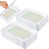 Hushee 12 Pcs Clear Flat Breast Milk Freezer Storage Organizer Space Saving Breastmilk