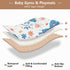 EtherSpher 50'' 50''alfombras Parents' Day Cartoon Cute Blue Bird Soft Padded Baby Play mat Foldable for Indoor Outdoor