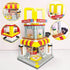 Building Blocks City Street View Toy: 3D DIY Bricks Set, Unique Home Decor, 244PCS Burger Shop
