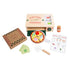 Pearhead Wooden Pizzeria Montessori Pretend Play Food Set, 38-Piece Play Kitchen Accessories,