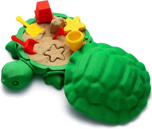 EAMC XHXX Mini Desktop Turtle Sandbox with Soft Sand and Small Tools -Premium Sand
