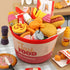80 3 4 5, Set Pcs Pretend Play Food Toy for Kids Kitchen Aged Fast Food with Storage Bucket, Pizza, Burger, Ice Cream