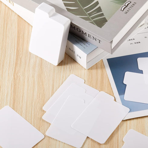 Lewtemi White Trading Card Dividers, Plastic Cards Separators for Sport Game Business Playing Card Storage, 2.6 x 3.8