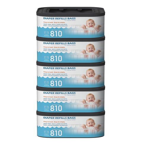 Fununcat Jumbo Square Refills Disposal Bags Refill Compatible with Diaper Genie Classic, Compact