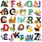 DEKOSH Animal Alphabet Kids Wall Decals - Peel & Stick Educational Stickers for Playroom Classroom