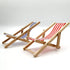 Mini Wooden Folding Beach Chair Dollhouse Decoration, Longue Deck Chair Craft Accessories