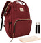 Ramhorn Diaper Backpack Multifunction Travel Backpacks Waterproof Back Pack for Mom, Red