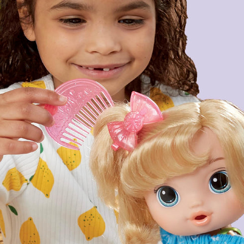 Baby Alive Fruity Sips Doll, 12-inch Apple Baby Doll Set for 3 Year Old Girls, Drinks & Wets