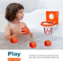 Bath Toys - Bathtub Basketball Hoop for Kids, Mini Basketball Hoop with 3 Suction Cups and 4 Soft Balls