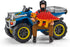 Schleich Dinosaurs Toy Set - Quad Escape from Velociraptor with ATV Truck for Boys and Girls, Ages 4+