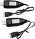 Blomiky 2 Pack 3S 1.5A USB Charger Cable - Suitable for RC Car, Boat, Airplane, Drone, 11.1V USB