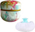 Topwon Body Powder Container with Powder Puff for Baby Women Talc Free Dusting Loose Powder Case Home Travel Powder Box
