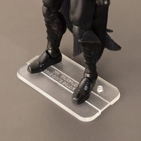 100Packs Star Wars Black Series 6 inch Action Figure Stand with Peg, 1/12 Clear Toy Display Support Stands