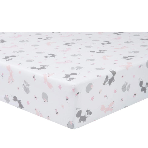 Sammy 2-Pack Set, 28 52 & Lou Girl Forest Microfiber Fitted Crib Sheet Fits Standard Crib Mattress in x in; Fully