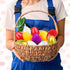 HSLCGF 24 Pack 3.5 Inch Plastic Easter Eggs Large Empty Eggs Bulk Fillable for Easter Theme Party Favor Basket Stuffers