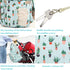 MCWTH Backpack Set Cactus Green Diaper Bag for Baby Girls Mom, Large Bags with Nappy Pouch Stroller Straps