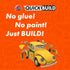 Airfix Quickbuild Volkswagen Beetle Yellow Brick Building Model Kit in Multicolor