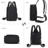 MYHOZEE Backpack 2 1 Sling Bag Crossbody Purse - in Nylon Cross Body Bag Diaper with Wipes Pouch, Water Bottle Pocket