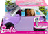 Barbie Doll Accessories, Electric Toy Car with Charging Station, Plug & Sunroof, Purple 2-Seater Convertible