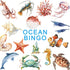 Fainne Ocean Bingo Game - 28 Players for Kids, Under Sea Creature Playing Cards, Educational Memory Group Games