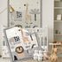 4 Piece Woodland Forest Animals Crib Bedding Set, Including Jungle Safari Crib