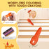 24 108 Ages1-3,2-4,4-8 Mess Free Beeswax Crayons for Toddlers, Colors Baby's First Washable Jumbo Crayon with FREE