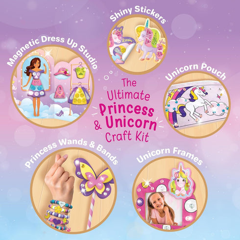 20+ 5,6,7,8 8-12 Imagimake Unicorn Craft Kit | Mess Free Activities | Bracelet Making Kit, Magnetic Board Princess