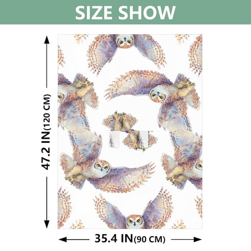 Mazeann Owl Birds Watercolor Car Seat Cover Baby Breathable Soft Infant Carseat Covers Canopies Babies Carrier Covers