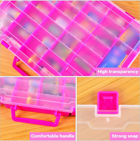 5 1-4 FULLCASE Case Compatible with Surprise for Mini Brands Toys Series Mystery Capsule Storage, for Mini Mart