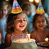 Rainbow Cone Party Hats for Kids & Adults - 12 Pack, 8 inch for Birthday Parties & Classroom Decorations