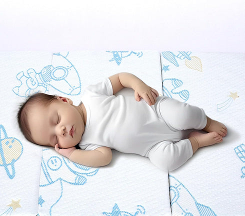 Ressainic Pack Pack 38" 26" 1.5" and Play Mattress Pad, Trifold Portable Crib N Play Mattresses, x x Jacquard Playpen