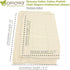 OsoCozy 100% Unbleached Prefold Cloth Diapers Cotton, Durable, Soft, Absorbent, Sustainable & Economical - dims, Fits