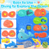 Set 3 4 5 6 PLAY Ocean Color Dough Kit with Sea Animals Molds, Under the Sea Toys for Sensory Play - Boat Whale Shark