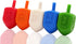 The Dreidel Company 10-Pack Multi-Color Plastic Hanukkah Dreidels with English Transliteration & Game Instructions