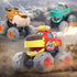 Toy Cars For 1 2 3 Year Old 3 Pack Monster truck Toy Push & Go Crocodile Friction Powered Bull Pull Back Leopard Car Big Wheel Animal Car Baby Toy Gift For 12 18 Month Boys Girls Toddlers