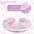 DILIMI Baby Car Seat Cover and Nursing Pillow Cover for Girls, Purple Floral
