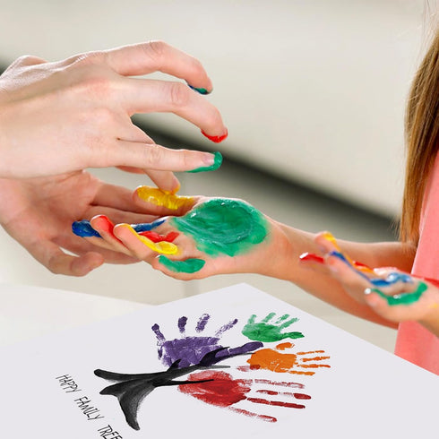 AROIC 36 Sheets Finger Paint Paper, 11 x 14 inches, Kids Art Supplies for Toddlers and Kids, Drawing & Finger Painting