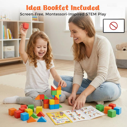 28PCS 1.3 Inch 3-6, LovesTown Large Magnetic Blocks for Toddlers Ages Magnet Building Cubes Montessori STEM Preschool