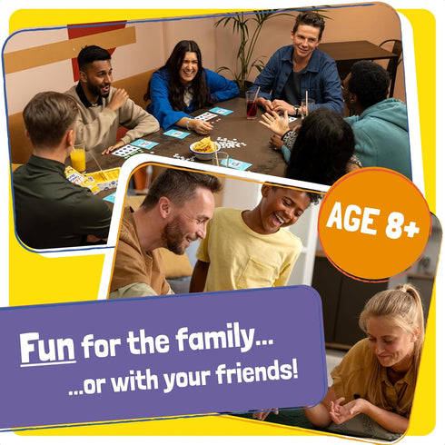 TOMY The Game of Saying 'Huh?!' | Voice Impressions Card Game for Family Fun, Ages 8+, 3-8 Players