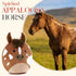12" PEACH CAT Original Appaloosa Horse Stuffed Animal Cute Horse Plush Soft Plushies Toys Gifts for Kids Adults Brown