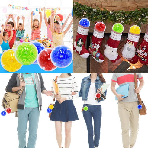 Yomwet 50 Pack 3D 6 7 8-10 3D Puzzle Ball Brain Games Toy, Mini Puzzle Ball Games for Kids Ages Boys Girls Adults