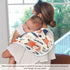 Bulletgxll Set 4, Foxes and Mushrooms Unisex Baby Burp Cloths of Soft Absorbent Organic Cotton Muslin Burping Cloths