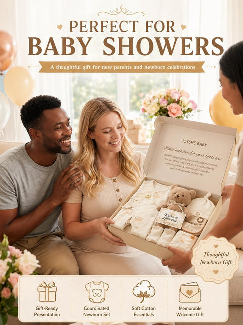 Set, 8-Piece 0-3 3-6 Newborn Baby Gift Cotton Baby Clothes Gift Box for Months and Months, Baby Shower Welcome Gift