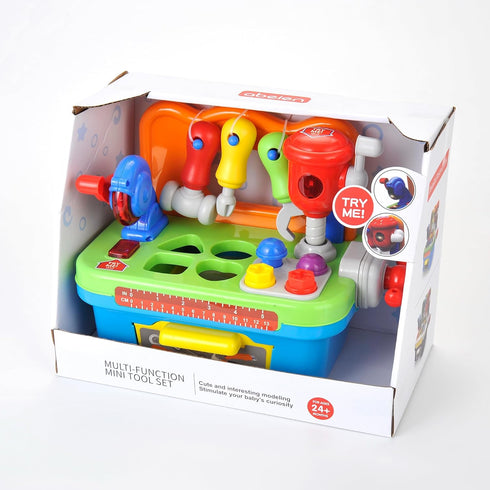 1 1-3, Set Toddler Tool Bench Toys for Year Old Boy, Kids Tool Bench Toys for Toddlers Multifunctional Early Learning