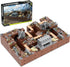 WW2 Military Base Bunker Trench Building Blocks (1350 Pcs), Including Fortresses and Anti-Aircraft Guns for Kids