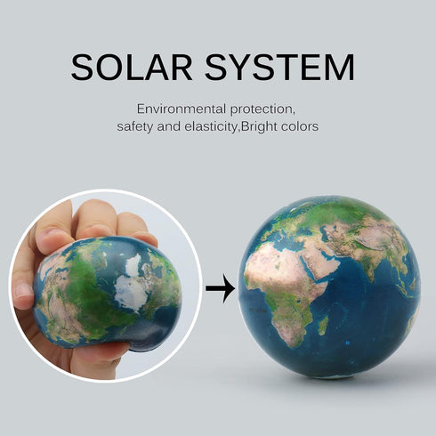 Set 3-5-8-10 Solar System Planets Toys for Kids, STEM Educational Sensory Toys for Autistic Children Non-Toxic, Space